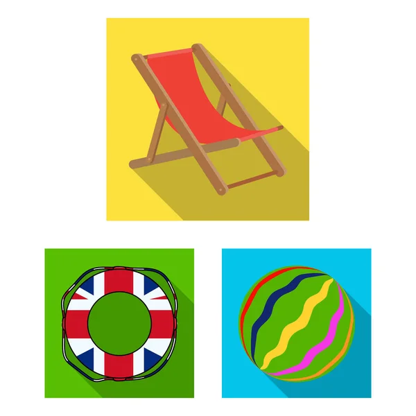 Mångfärgad simning cirkel platt ikoner i set samling för design. Olika lifebuoysvector symbol lager web illustration. — Stock vektor