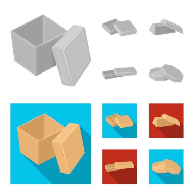 Dava, kabuk, çerçeve ve diğer web simgesi tek renkli, düz tarzı. Kutusu, konteyner, paket, küme koleksiyon simgeler.