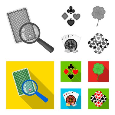 Heyecan, casino, oyun ve diğer web simgesi tek renkli, düz tarzı. Hile, eğlence, eğlence, küme koleksiyon simgeler.