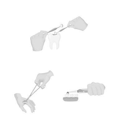 Set koleksiyonu tasarım için eller tek renkli simgelerle manipülasyon. El hareketi tıp vektör simge stok web çizimde.