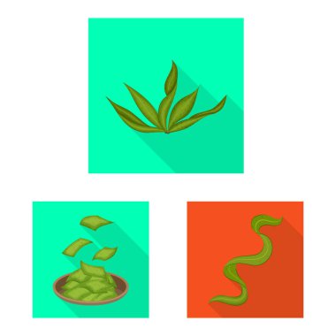 Protein ve deniz logo vektör Illustration. Protein ve hisse senedi için doğal vektör ikon koleksiyonu.