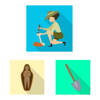 Hikaye ve bileşen sembolü yalıtılmış nesne. Web için hikaye ve öznitelikleri hisse senedi simgesi kümesi.