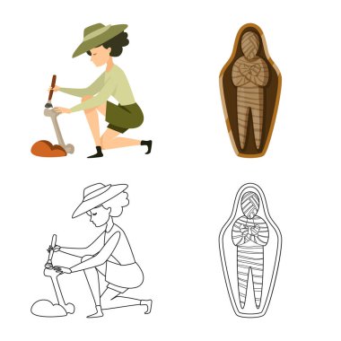 Hikaye ve öğeleri simge yalıtılmış nesne. Hikaye ve öznitelikleri hisse senedi vektör çizim topluluğu.