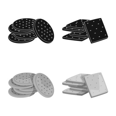 Oktoberfest ve bar logo vektör Illustration. Oktoberfest ve hisse senedi simgesi web için pişirme.