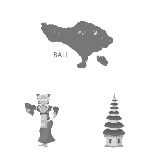 Vektor ilustrasi dari Asia dan geografi tanda. Set dari Asia dan pariwisata saham simbol untuk web . - Stok Vektor