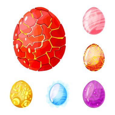 Dinozor ve sihirli işareti Vektör illüstrasyon. Dinozor ve fantezi stok vektör illüstrasyon koleksiyonu.