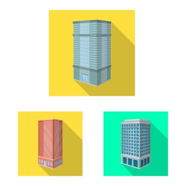 İnşaat ve yapı işareti vektör Illustration. İnşaat ve Emlak hisse senedi vektör çizim.