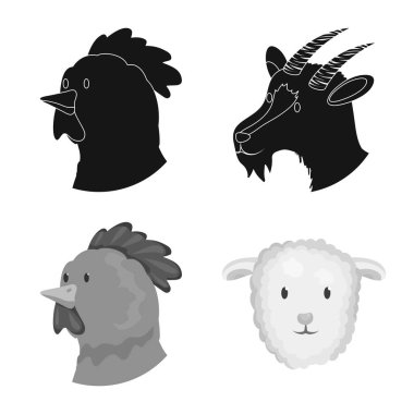 Tarım ve işareti üreme izole nesne. Tarım ve organik hisse senedi simgesi web için set.