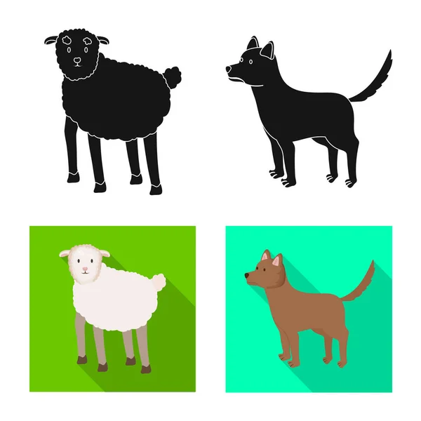 Vector design of breeding and kitchen icon. Set of breeding and organic vector icon for stock. — Stock Vector