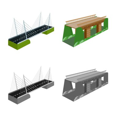 Bağlantı ve tasarım simge vektör tasarımı. Bağlantı ve yan vektör simgesini hissenin koleksiyonu.