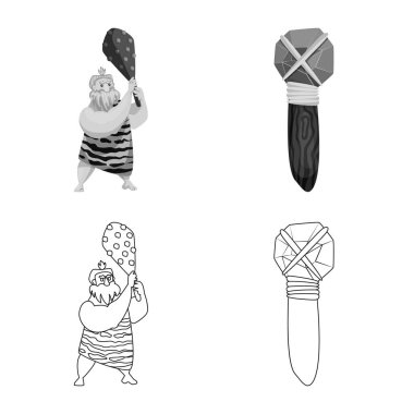 Evrim ve tarih öncesi işareti vektör tasarımı. Evrim ve geliştirme hisse senedi simgesi için web topluluğu.