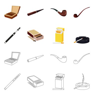 Çöp ve dur işareti yalıtılmış nesne. Web için çöp ve alışkanlık hisse senedi simgesi kümesi.