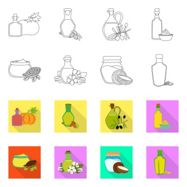 Sağlıklı ve sebze logosu yalıtılmış nesne. Sağlıklı topluluğu ve web için tarım hisse senedi simgesi.