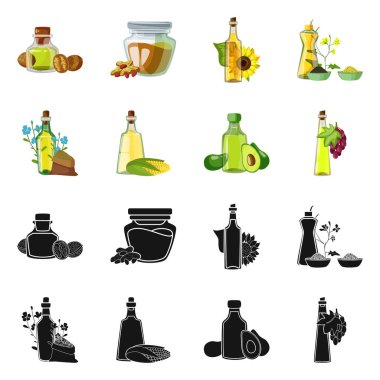 Sağlıklı ve sebze işareti vektör Illustration. Tarım hisse senedi vektör çizim ve sağlıklı kümesi.