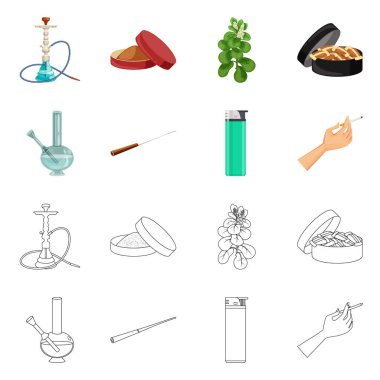 Çöp illüstrasyon vektör ve logo durdurmak. Çöp ve alışkanlık hisse senedi simgesi için web topluluğu.