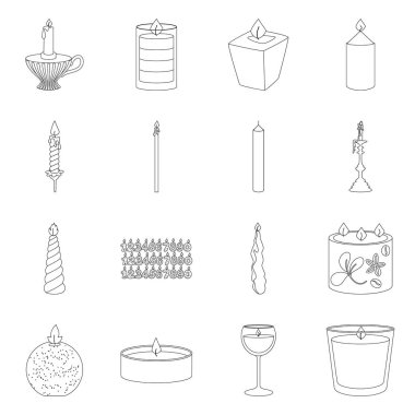 Kaynak ve tören sembolüvektör illüstrasyon. Web için kaynak ve yangın stok sembolü kümesi.