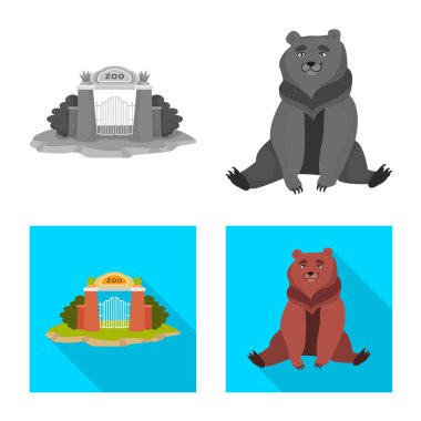 Doğa ve eğlence simge vektör Illustration. Doğa ve eğlence hisse senedi vektör çizim topluluğu.