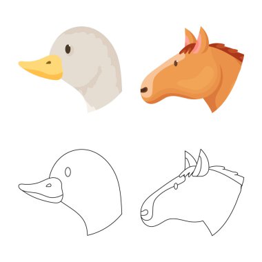 Tarım ve işareti üreme izole nesne. Tarım ve organik hisse senedi vektör çizim.