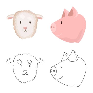 Tarım ve Hayvancılık simge vektör tasarımı. Tarım ve organik hisse senedi vektör çizim.