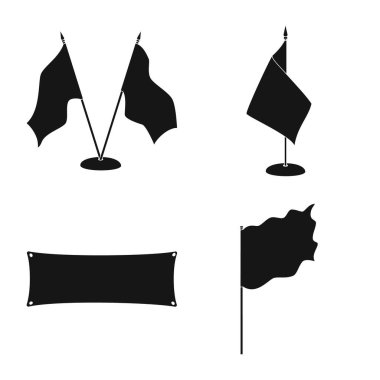 Malzeme ve ortam işaretivektör tasarımı. Web için malzeme ve tekstil stok sembolü seti.