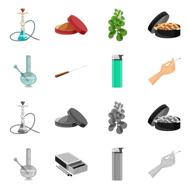 Çöp ve dur işareti vektör tasarımı. Çöp ve alışkanlık hisse senedi simgesi için web topluluğu.