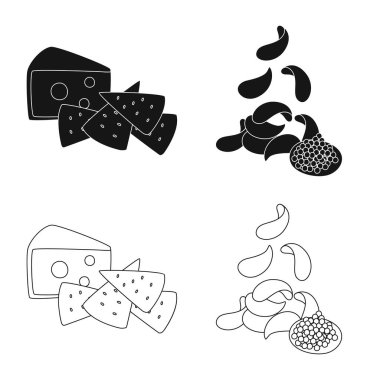 Tat ve işareti daiç vektör tasarımı. Tat ve organik hisse senedi vektör çizim.