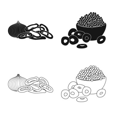 Tat ve daiç sembolü yalıtılmış nesne. Tat ve organik hisse senedi vektör çizim.