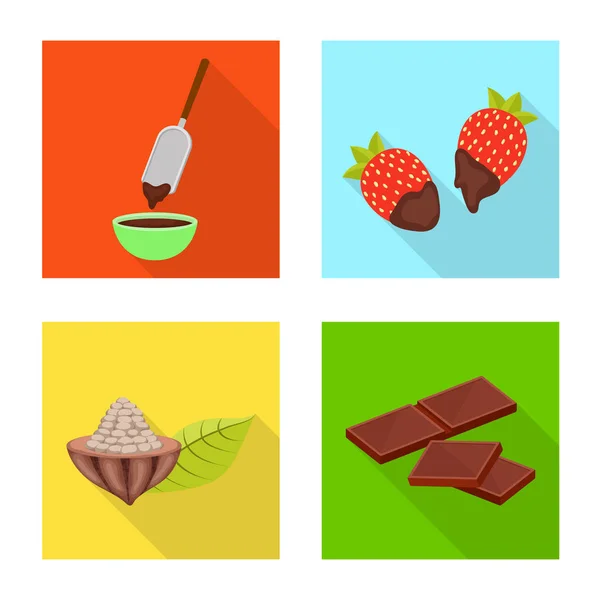 Vector design of treat and product sign. Collection of treat and yummy stock vector illustration. — Stock Vector