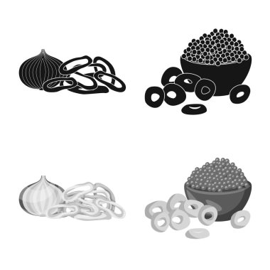 Tat ve daiç logo yalıtılmış nesne. Tat ve hisse senedi için organik vektör ikon koleksiyonu.