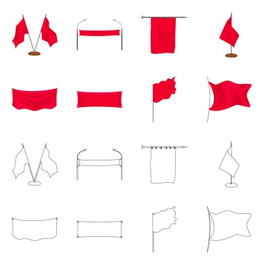 Doku ve sunum işareti vektör Illustration. Hisse senedi için doku ve medya vektör simge kümesi.