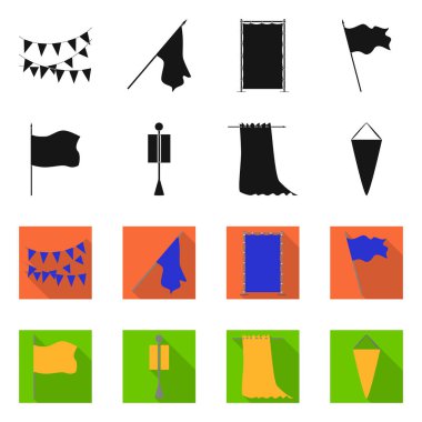 Doku ve sunum logo vektör tasarımı. Web için doku ve medya hisse senedi simgesi kümesi.