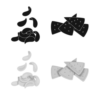 Oktoberfest ve bar logo vektör Illustration. Oktoberfest ve web için hisse senedi simgesi yemek koleksiyonu.