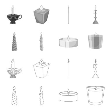 Gevşeme ve alev sembolü yalıtılmış nesne. Gevşeme ve web için balmumu hisse senedi simgesi toplama.