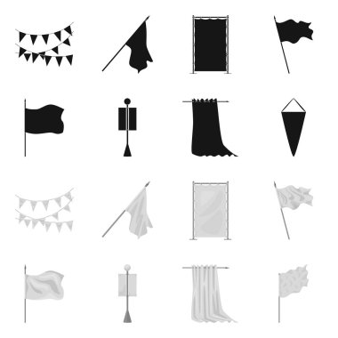 Doku ve sunum işareti vektör tasarımı. Web için doku ve medya hisse senedi simgesi kümesi.