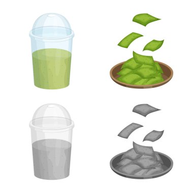Protein ve deniz logo vektör tasarımı. Protein ve web için doğal hisse senedi simgesi.