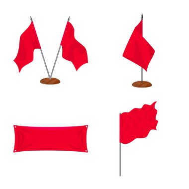 Promosyon vektör tasarımı ve Tekstil logosu. Hisse senedi için promosyon ve beyaz vektör simge kümesi.