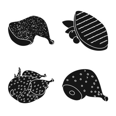 Restoran ve tarım işareti vektör illüstrasyon. Restoran ve ham stok vektör illüstrasyon koleksiyonu.