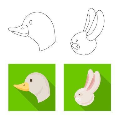 Tarım ve logo yetiştiriciliği vektör tasarımı. Tarım ve organik hisse senedi vektör çizim.