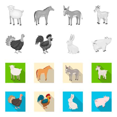 Üreme ve mutfak sembolü yalıtılmış nesne. Set ıslahının ve organik stok vektör çizim.