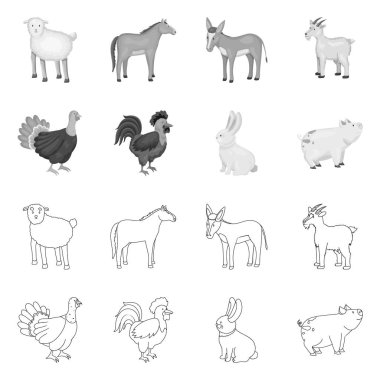 Üreme ve mutfak sembolü yalıtılmış nesne. Koleksiyon ıslahının ve organik hisse senedi vektör çizim.