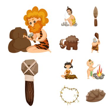 Kadim ve yaş sembolünün vektör tasarımı. Antik ve arkeoloji stok vektör çizimi.