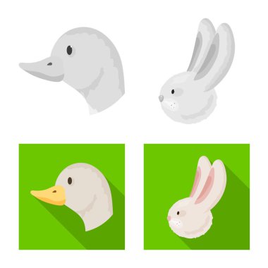 Tarım ve Hayvancılık simge vektör tasarımı. Tarım ve hisse senedi için organik vektör simge kümesi.