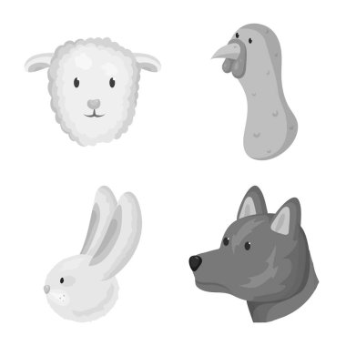 Kırsal ve çiftlik logosu vektör tasarımı. Kırsal ve ıslah stok vektör illüstrasyon toplama.