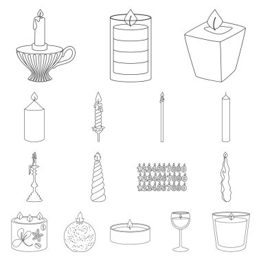 Kaynak ve tören sembolü izole nesne. Kaynak ve yangın stok vektör illüstrasyon toplama.