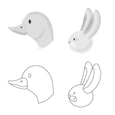 Tarım ve Hayvancılık simge vektör tasarımı. Tarım ve hisse senedi için organik vektör simge kümesi.