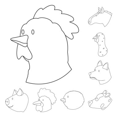 Gıda vektör tasarımı ve ev yapımı işareti. Web için gıda ve homestead stok sembolü toplama.