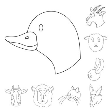 Gıda ve ev yapımı simgesi izole nesne. Web için gıda ve homestead stok sembolü seti.