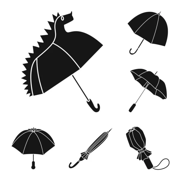 Ізольований об'єкт погоди та символу дощу. Набір погоди та дощу Векторна піктограма для запасів . — стоковий вектор