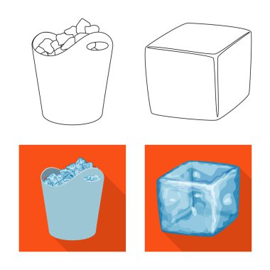 Doku ve donmuş işareti vektör tasarımı. Doku ve hisse senedi için şeffaf vektör ikon koleksiyonu.