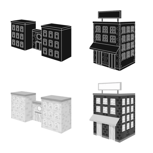 Ilustración vectorial del icono de construcción y construcción. Colección de construcción y patrimonio símbolo de la web . — Vector de stock